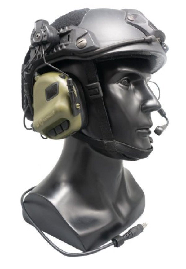 Auriculares tacticos EARMOR para cascos con riel APC FAST